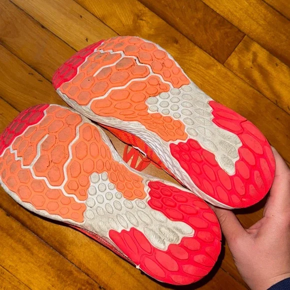 New Balance Fresh Foam Neon Orange Running Shoes - Picture 5 of 6